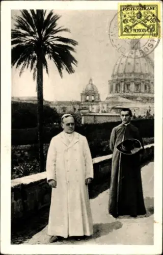 Ak Venezia Venedig Veneto, Papst Pius XI., Achille Ambrogio Damiano Ratti, Petersdom