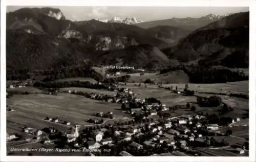 Ak Unterwössen in Oberbayern, Fliegeraufnahme