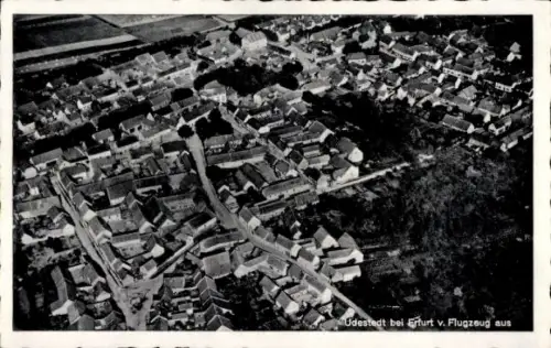 Ak Udestedt in Thüringen, Luftaufnahme