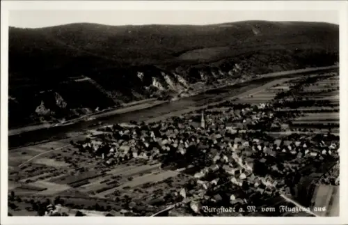 Ak Bürgstadt am Main, Fliegeraufnahme