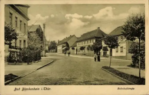 Ak Blankenhain in Thüringen, Bahnhofstraße