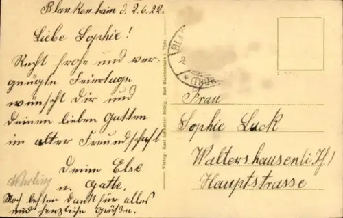 Ak Blankenhain in Thüringen, Bahnhofstraße