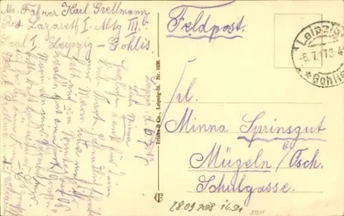 Ak Leipzig in Sachsen, Luftschiffhafen und Flugplatz, Zeppelin