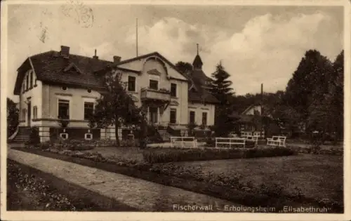 Ak Fischerwall Gransee in der Mark, Erholungsheim Elisabethruh