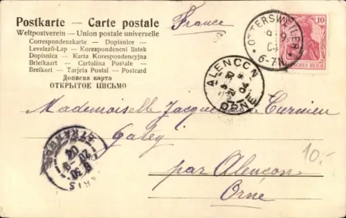 Judaika Ak Straßburg Elsass Bas Rhin, Synagoge