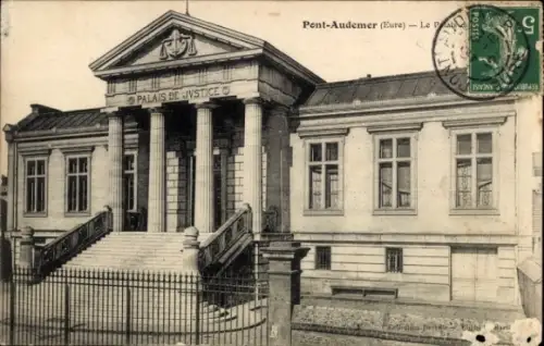 CPA Pont Audemer Eure, Le Palais