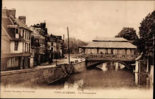 CPA Pont Audemer Eure, La Poissonnerie