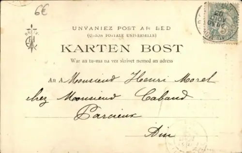 CPA Chanons de Botrel, Le Petit Goret