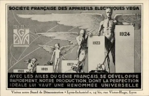 CPA Reklame, Societe Francaise des Appareils Electriques Vega, Lyon