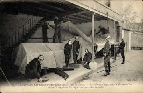 CPA Sapeurs-Pompiers de Paris, Salvage-Corps