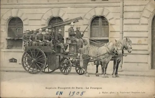 CPA Sapeurs-Pompiers de Paris, Fourgon