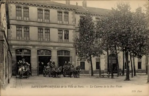 CPA Sapeurs-Pompiers de Paris, Caserne de la Rue Violet