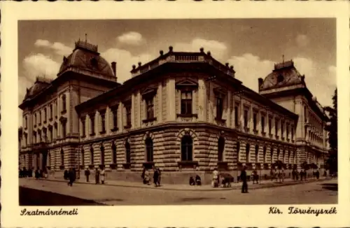 Ak Satu Mare Szatmárnémeti Rumänien,  Kir. Törvényszék,  Architektur