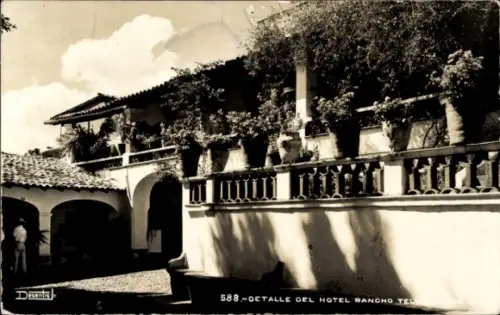 Ak Taxco Mexiko, Hotel Rancho Telva, Teilansicht