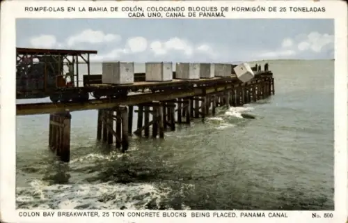 Ak Colón Panama, Colon Bay Breakwater, Panama Canal
