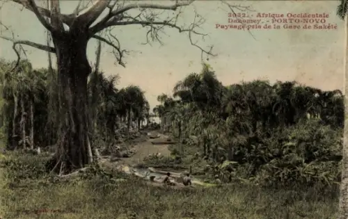 CPA Porto Novo Bénin, Paysage pris de la Gare de Sakété