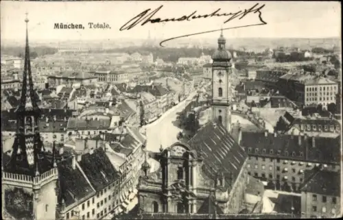 Ak München, Stadtpanorama