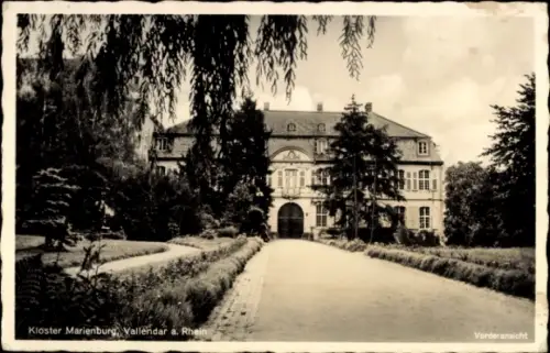 Ak Mallendar Vallendar am Rhein, Kloster Marienburg, Vallendar a. Rhein, Vorderansicht