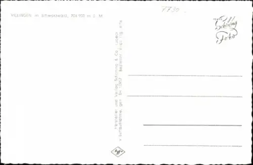 Ak Villingen im Schwarzwald, Luftaufnahme