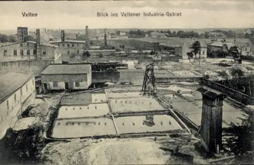 Ak Velten in der Mark, Industriegebiet, Fabrikgebäude