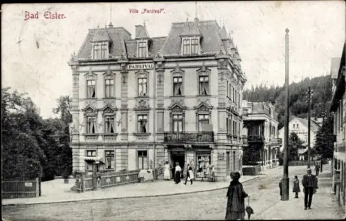 Ak Bad Elster im Vogtland, Villa Parzival