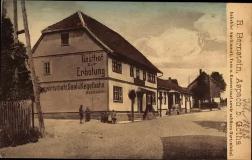 Ak Aspach in Thüringen, Gasthof zur Erholung