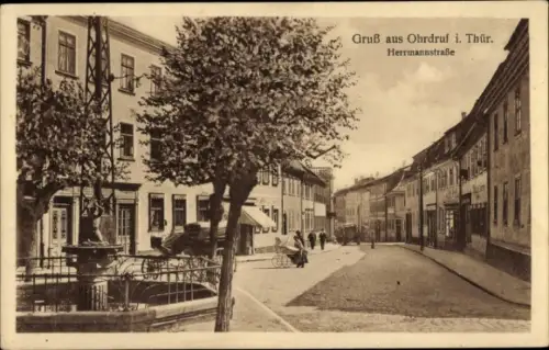Ak Ohrdruf in Thüringen, Hermannstraße