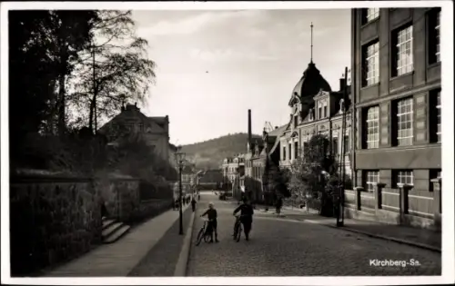 Ak Kirchberg in Sachsen, Straßenpartie