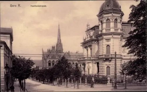Ak Gera in Thüringen, Adelheidstraße