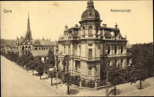 Ak Gera in Thüringen, Adelheidstraße