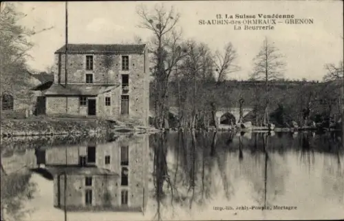 Ak St-Aubin-des-Ormeaux-Grenin Vendée, La Beurrerie