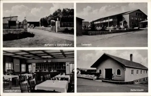 Ak Uissigheim Külsheim in Tauberfranken Baden, Zehntberghof, Tattersall, Reiterklause