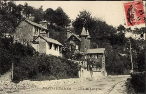Ak Pont Audemer Eure, Cote du Longval