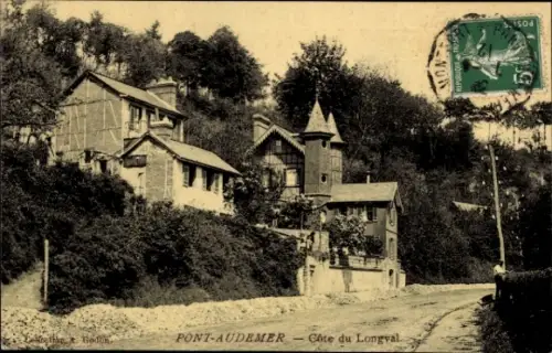 Ak Pont Audemer Eure, Cote du Longval