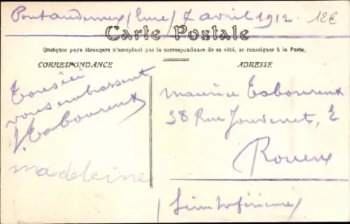 Ak Pont Audemer Eure, Cote du Longval