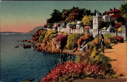 Ak Le Mourillon Toulon Var, Teilansicht, Ufer