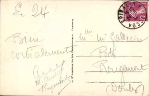 Ak Épinal Lothringen Vosges, Stadtansicht, Brücken, Fluss, Häuser