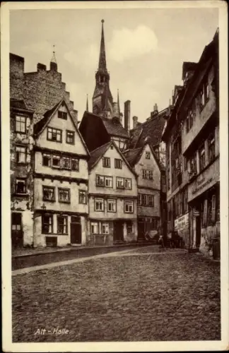 Ak Halle an der Saale, Altstadtmotiv, Trödel