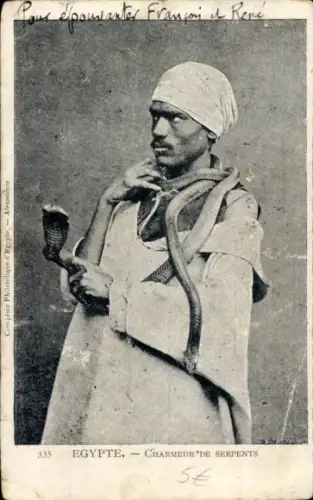 Ak Ägypten, Schlangenbeschwörer, Schlangenbeschwörer