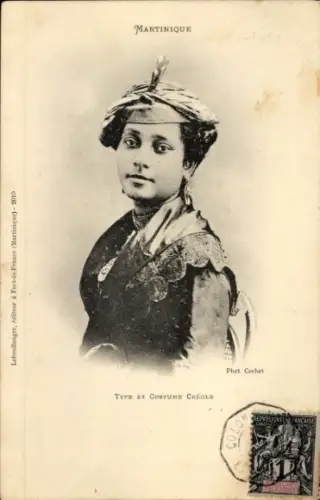 CPA Martinique, Type et Costume Creole