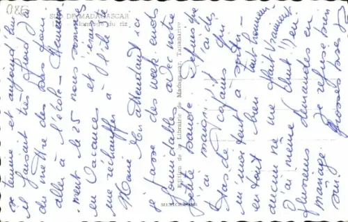 CPA Madagascar, Pilonnage du riz