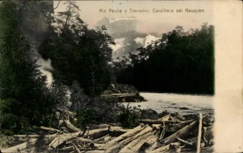 Ak Cordillera del Neuquen Argentinien, Rio Peulla y Tronador