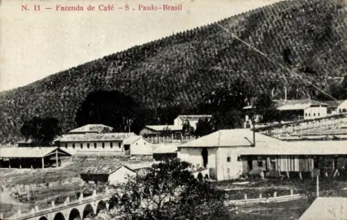 Ak São Paulo Brasilien, Fazenda de Café