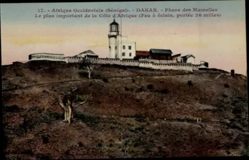 Ak Dakar Senegal, Leuchtturm, Phare des Mamelles,  Westafrika, Senegal