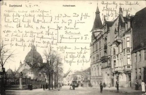 Judaika Ak Dortmund im Ruhrgebiet, Hohestraße, Synagoge