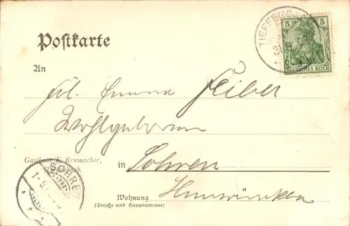 Ak Tieffenbach Elsass Bas Rhin, Gesamtansicht