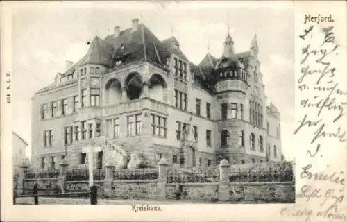 Ak Herford in Westfalen, Kreishaus