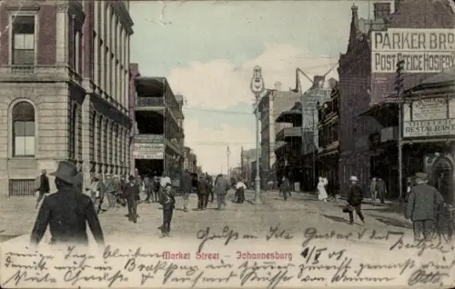 Ak Johannesburg Südafrika, Market Street