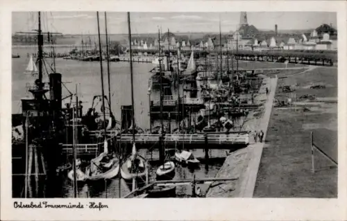 Ak Ostseebad Travemünde Lübeck, Hafen, Minensuchboot