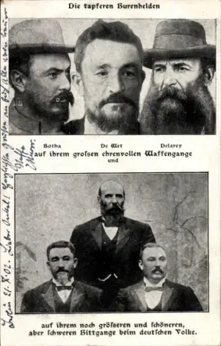 Ak Burenhelden, Botha, De Wet, Delarey, Ehrenvoller Waffengang, Südafrika, Burenkrieg